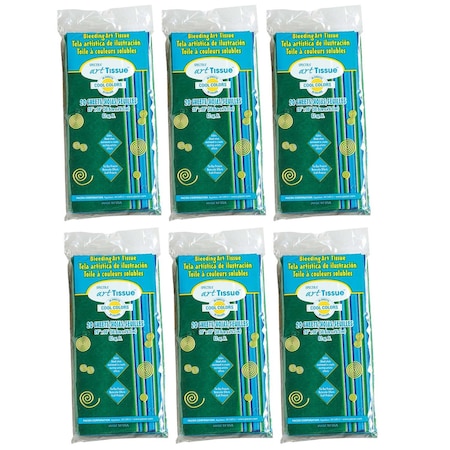 Spectra Deluxe Bleeding Art Tissue, 10 Cool Colors, 20x30, PK120 P0058536